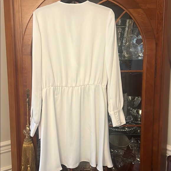 White Long Sleeve Dress - Picture 4 of 4